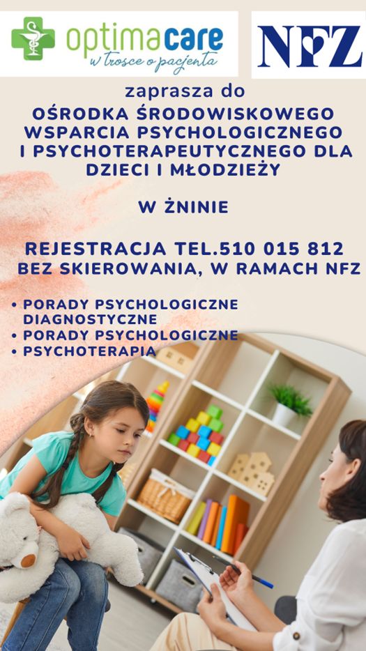 Ośrodek środowiskowego wsparcia psychologicznego i psychoterapeutycznego dla dzieci i młodzieży w Żninie